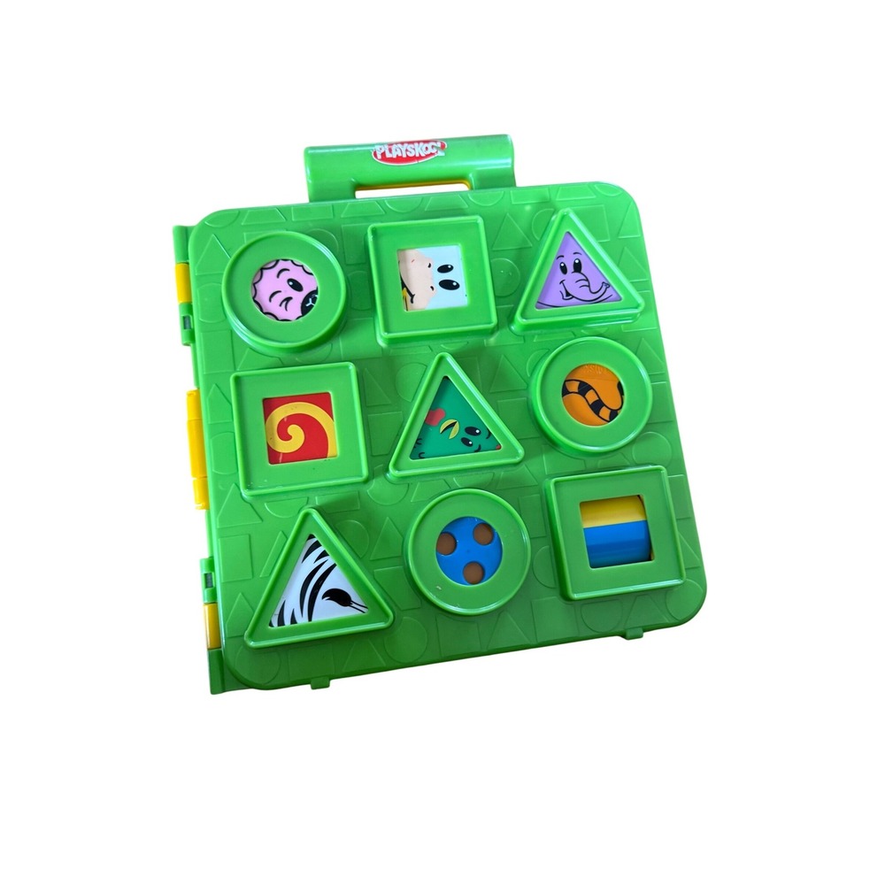 Playskool Blocksters Block Spot Farm Jungle travel case motor development toy